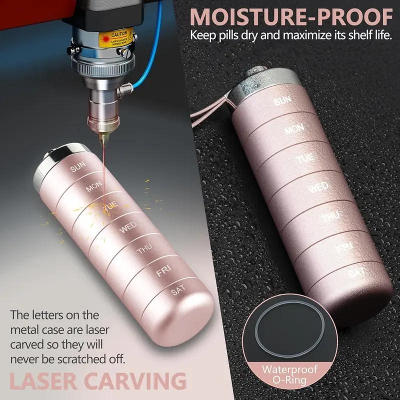 ๐ LIMITED OFFER 50% OFF โ Shop Now! ๐งณ๐Metal Travel Pill Organizer